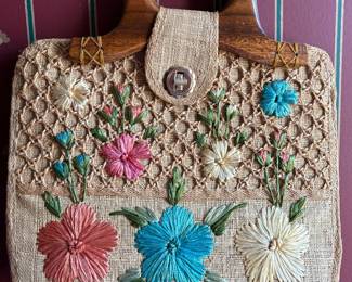 1950’s Straw Bag