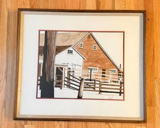 66 JoLynchFramedInkJustOffRiverviewRoadSigned