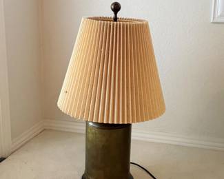 30 FrederickCooperHollywoodRegencyCanisterStyleBrassLamp