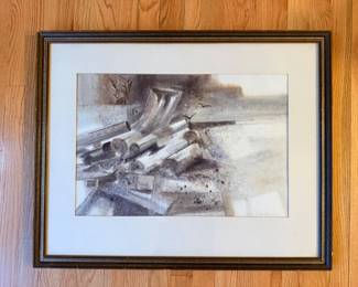 14 JerryBeckerFramedOriginalDriftwoodSigned