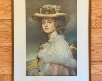 38 GeorgeRomneyFramedPrintofMrsDaviesDavenport