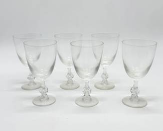 89 BlefeldClearGlassWaterGoblets