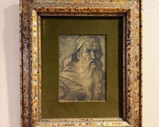 93 GiovanniBelliniFramedPrintofHeadofOldBeardedMan