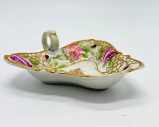 114 AntiqueHandPaintedNipponPorcelainNappyDish