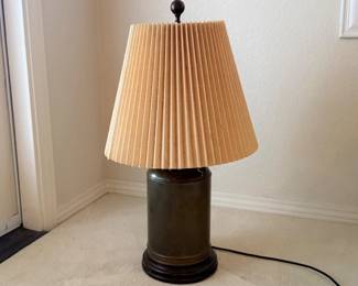 29 FrederickCooperHollywoodRegencyCanisterStyleBrassLamp