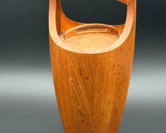 35 VintageDanskCongoStavedTeakWoodIceBucket