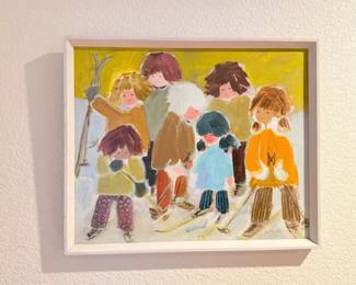 107 VintageOilPaintingFramedSigned