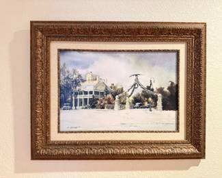 46 AlRoundsFramedPrintEagleGateChristmasSigned