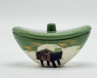 15 MatthewAdamsAlaskaSeriesCoverCeramicDishSignedbyArtist