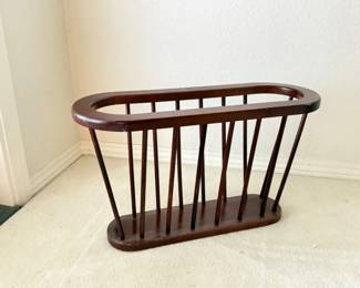 95 MidCenturyModernWoodenMagazineRack