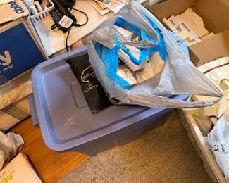 Bins of costume jewlery, hundreds of pieces....