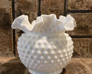 Fenton Hobnail Milk Glass