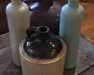 Stoneware Crocks & Bottles