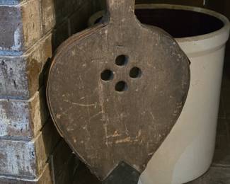 Antique Large Fireplace Bellow