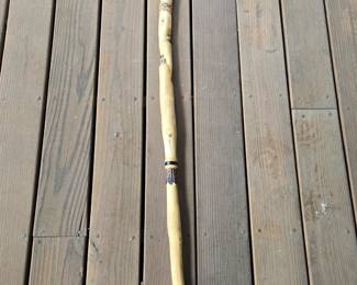 Hand Carved Signed Walking Stick