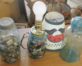 JARS OF BUTTONS