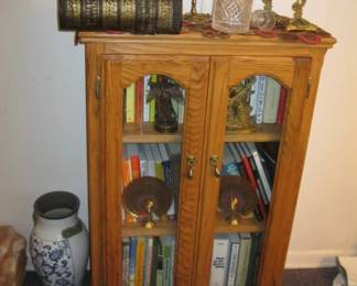 OAK BOOKCASE ETC