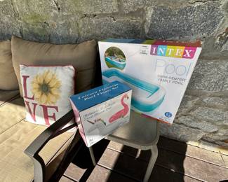 Blow up Pool and toys