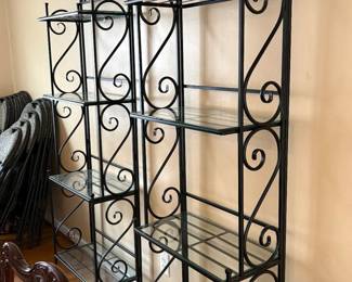 Wrought iron bakers racks