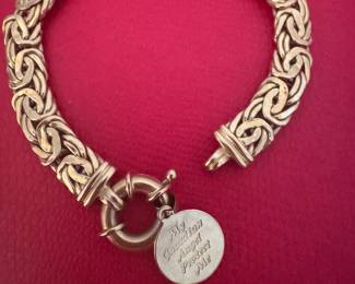 18kt gold bracelet made in turkey size 7" - 15.02 gr $1300