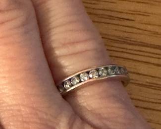 $200 - 14kt rose gold diamond ring 1/2 ct.