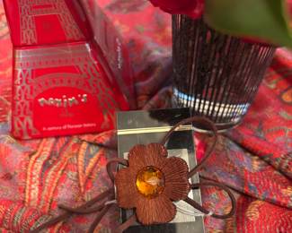 $180 - Yves St Laurent brown pendant 