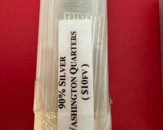 FIRM on 2/14 - Rolls of quarters (40 per roll - 6 available)  $650 Each roll 3 rolls SOLD