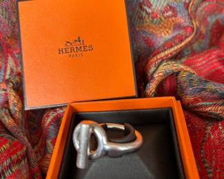 Hermes ring sterling Echappee unisex $580 