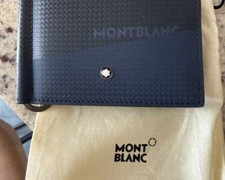 $320 Mont blanc Germany wallet leather good, authentic. Mint condition. never used 