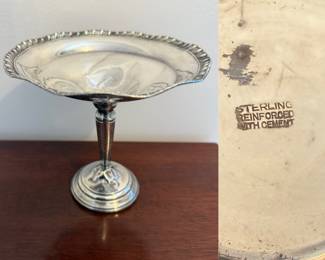 Sterling Footed Compote