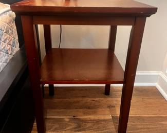 One of two side tables 