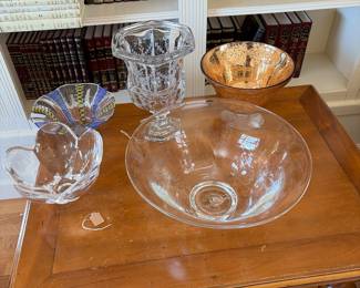 Orrefors  Crystal , Simon Pierce ,Tiffany  and company 