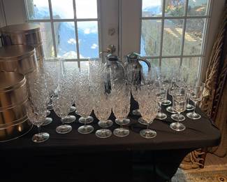 Decorative tins and plastic glass water and decorative beverage containers 