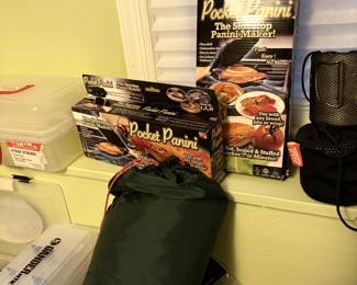 Sleeping bags and panini press