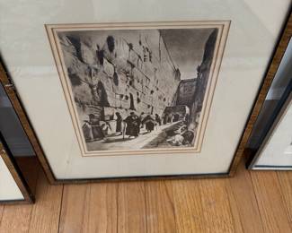 Black and white architectural scene