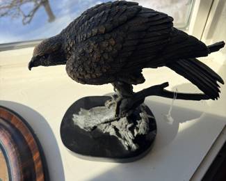 Bronze Eagle Hawk sculpture