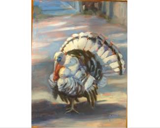 Original Acrylic Painting On Board Signed Britt Bair