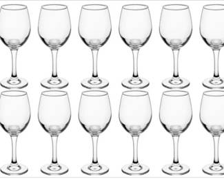 Boxed Set Of 12 Multipurpose Catering Glasses