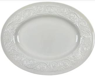 Wedgwood Barlaston Etruria Patrician 16" Oval Serving Platter England