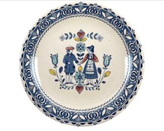 Johnson Brothers Vintage Old Granite Hearts & Flowers Plate