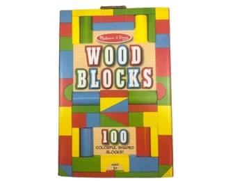 New! Melissa & Doug Wood Blocks