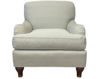 Two Green Upholstered Club Chairs (lots 9 and 10)