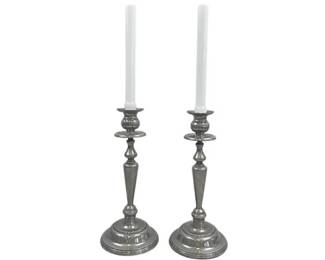 Silver Tone Candle Holders