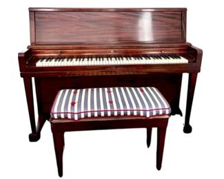 Wurlitzer Upright Piano And Bench