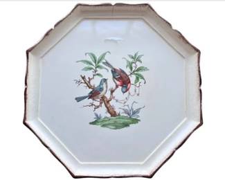 Italian Serving Tray - In The Style Of The Herend Birds