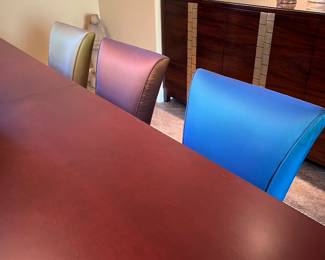 6 gorgeous silk Donghia chairs