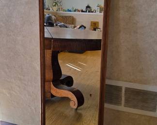 MidCentury Modern Walnut FullLength Mirror