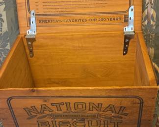 National Biscuit Company th Anniversary Wooden Crate