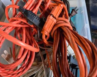 Assorted Extension Cords and Intermatic Outdoor Timer