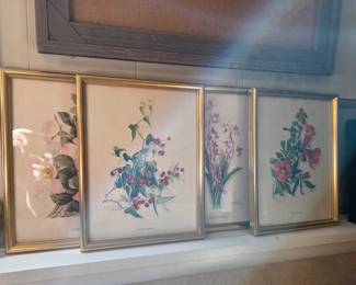 Set of Four Botanical Prints by B.B. Vesper